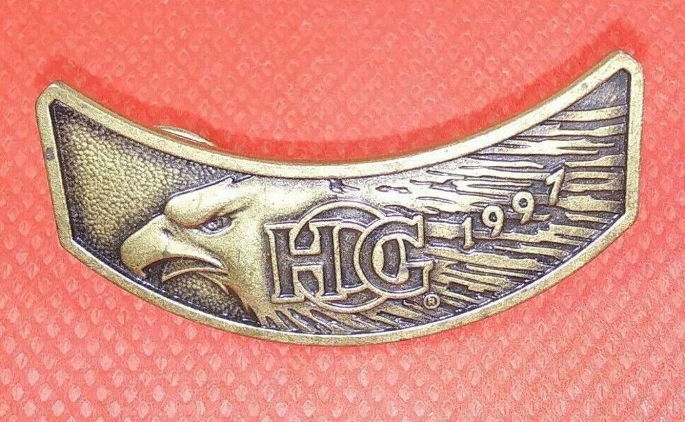 1997 HOG Harley Davidson Owners Group Pin Badge Jacket Wings Rocker